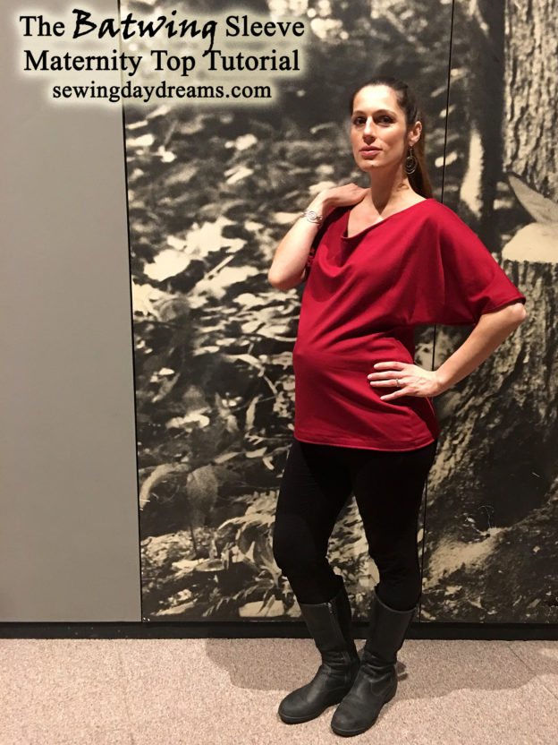 The Batwing Sleeve Maternity Top Sewing Tutorial | Sewing Daydreams