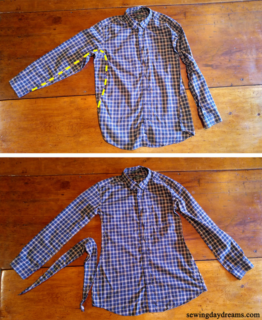 Shirt Refashion Tutorial: His to Hers Button Down Shirt | Sewing Daydreams